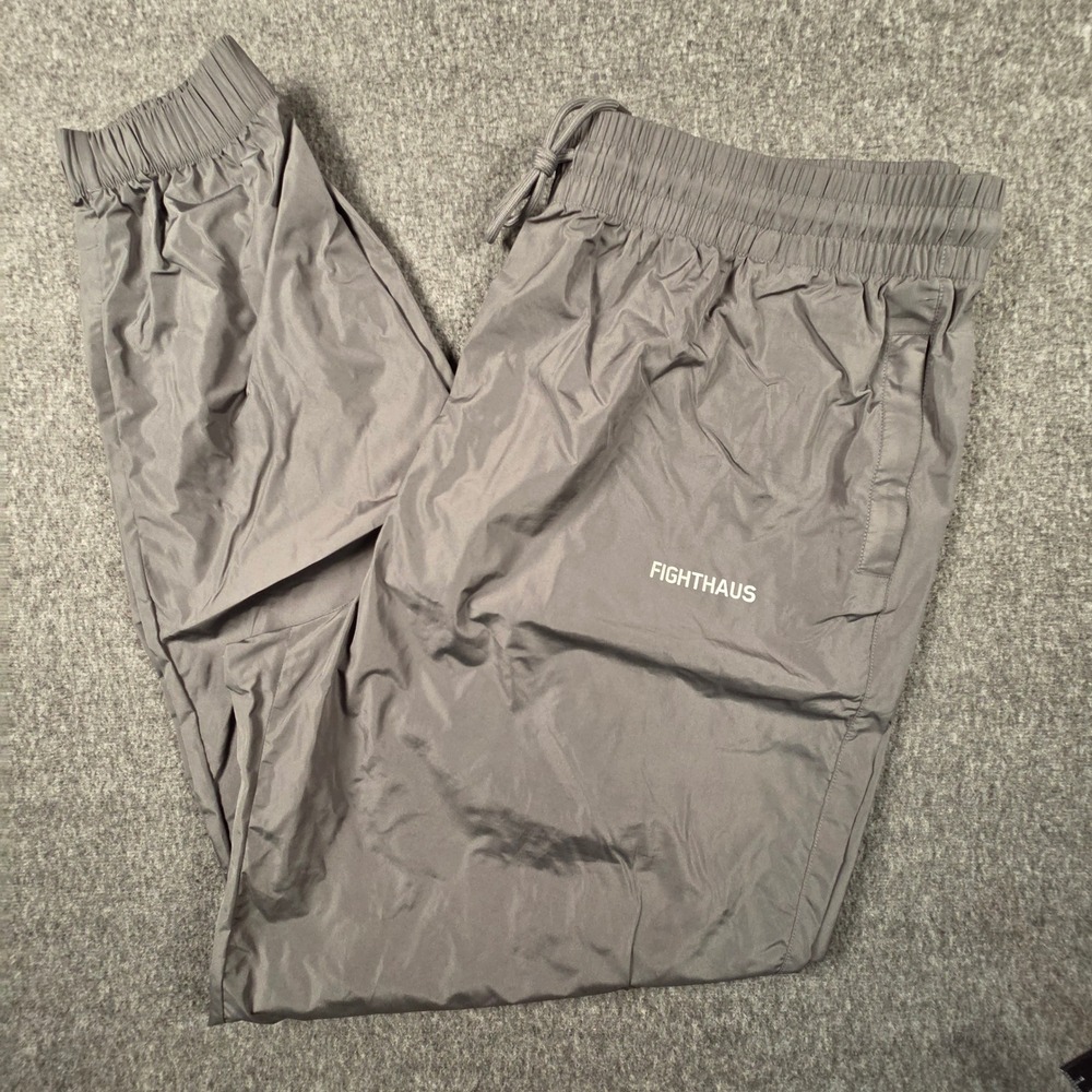 Fighthaus Sauna Pants Mens XL Gray Weight Loss Training Joggers MMA Boxing NWOT